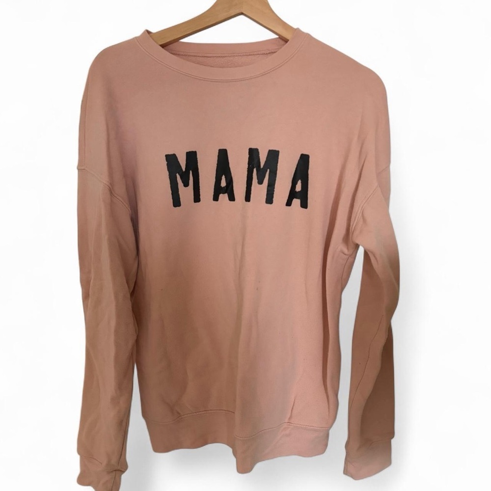 Ford & Wyatt MAMA Crewneck Peach Pullover Women’s Medium